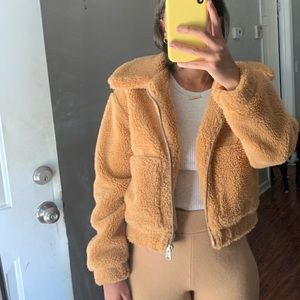 Cropped Teddy Jacket